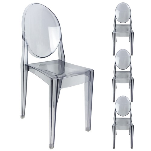 Modern acrylic stacking - modern, chairs