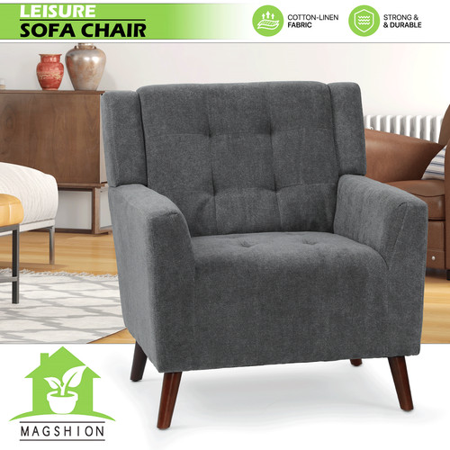 Modern accent chair linen - modern,